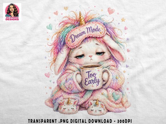 Download Sleepy Unicorn Bunny | Cute PNG - Bunny Collection