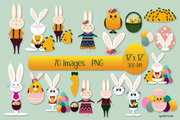 Download Easter Clipart, Easter Bunny Graphics. - Bunny Collection