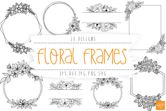 Download Floral Frame SVG Bundle Wedding Frames - Premium Resources