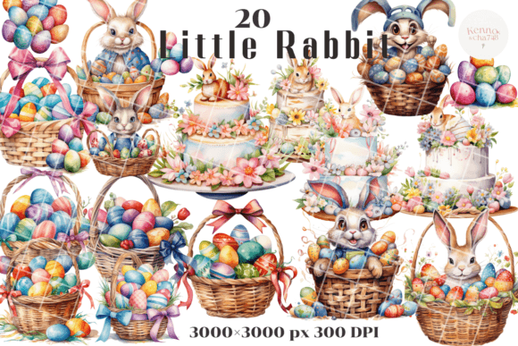 Download Easter Bunny Clipart, Easter Eggs Basket - Bunny Collection